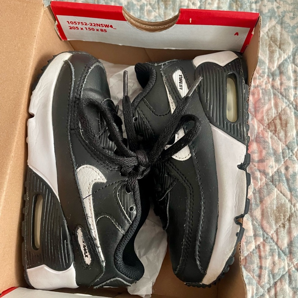Kids Black and White Sneakers